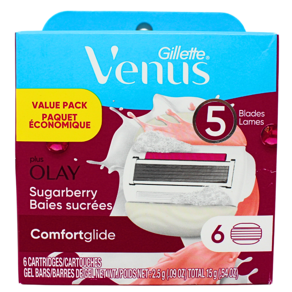 Gillette Venus 6carts Comfortglide Sugarberry